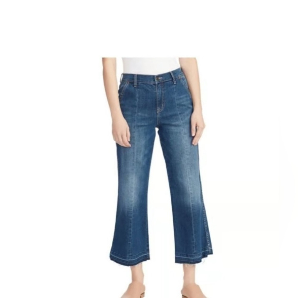 Ella Moss Cropped Wide Leg Jeans 27 - Picture 1 of 11